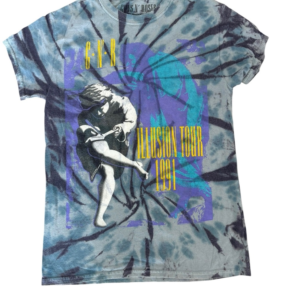 Guns N' Roses Illusion Tour 1991 Tie-Dye T-Shirt